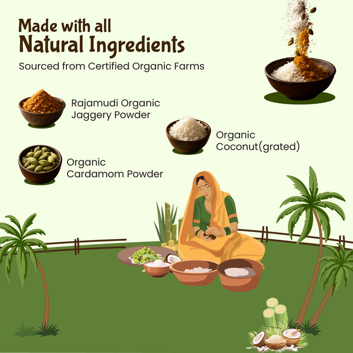 organic burfi ingredients