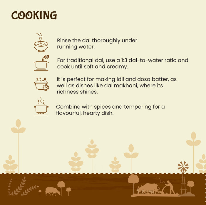 how to cook urad dal