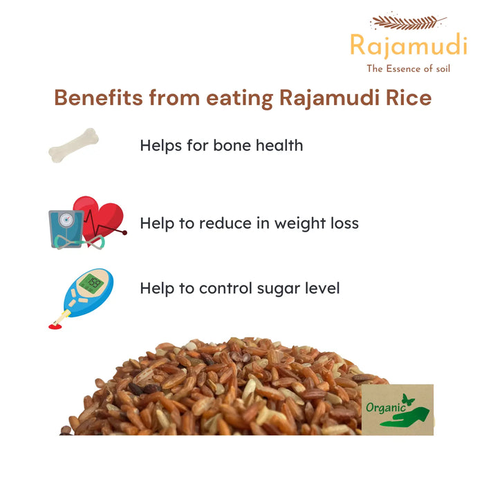 Buy Authentic Rajamudi Rice (Semi-Polished) - Organic Rajamudi rice | Rajamudi rajamudi