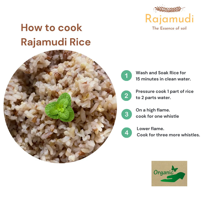 Buy Authentic Rajamudi Rice (Semi-Polished) - Organic Rajamudi rice | Rajamudi rajamudi