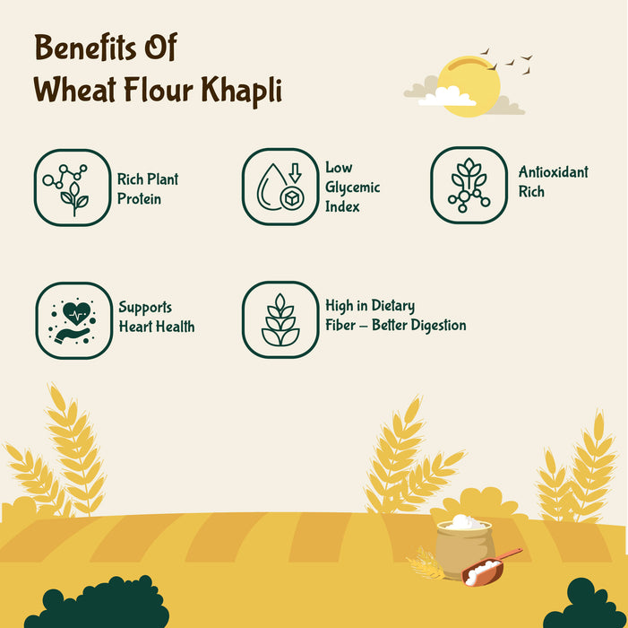 Organic Wheat Flour Khapli / Jave Godhi Hittu By Rajamudi Organics